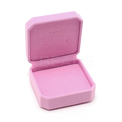 Plastic with Velvet Jewelry Set Box VBOX-WH0006-03B-1