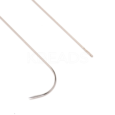 201 Stainless Steel Bented Beading Needles TOOL-WH0125-32A-1-1