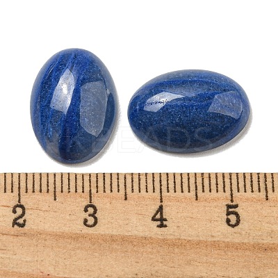 Dyed & Heated Natural Blue Aventurine Cabochons G-C115-01A-06-1