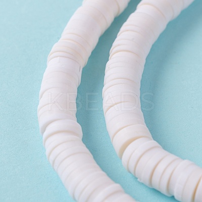 Handmade Polymer Clay Beads Strands CLAY-R089-6mm-Q030-1