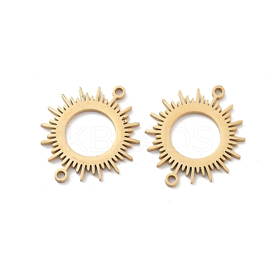 Ion Plating(IP) 304 Stainless Steel Hollow Connector Charms STAS-P332-12G-1