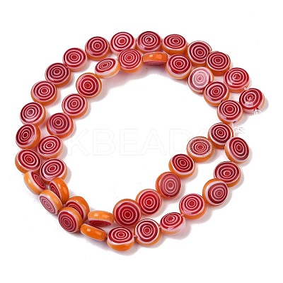 Handmade Lampwork Beads Strands LK-R004-50F-1