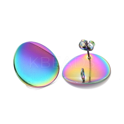 304 Stainless Steel Stud Earring Findings STAS-Q231-06M-1