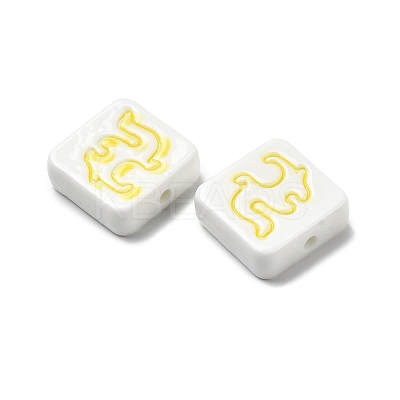 Handmade Porcelain Beads PORC-Z004-02F-1