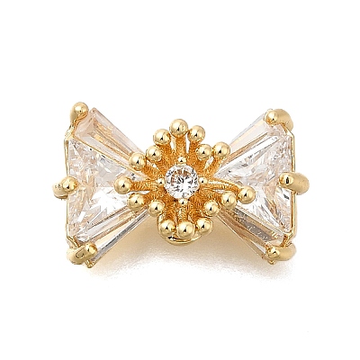 Brass Micro Pave Cubic Zirconia Pendants KK-U061-22G-1