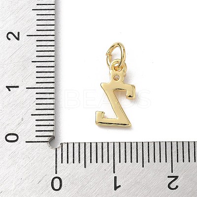 Brass Pave Clear Cubic Zirconia Charms KK-A273-01G-Z-1