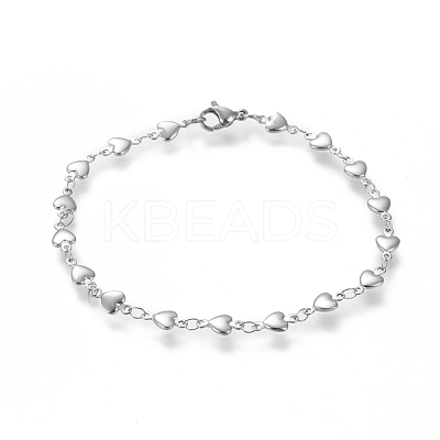 Tarnish Resistant 304 Stainless Steel Link Chain Bracelets BJEW-I288-07P-1