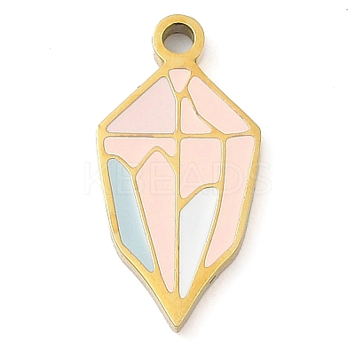 304 Stainless Steel Pendants STAS-F315-08G-02-1