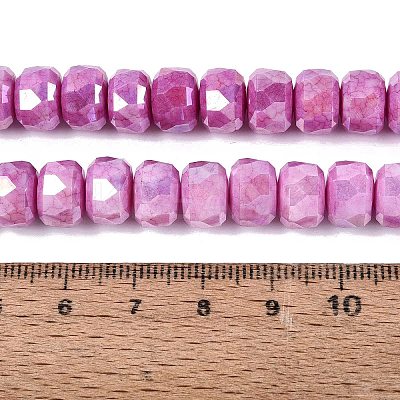 Anti-Tarnish Electroplate Glass Beads Strands GLAA-T025-10mm-11H-1