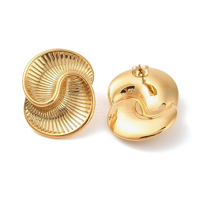 304 Stainless Steel Stud Earrings for Women EJEW-E313-04G-1