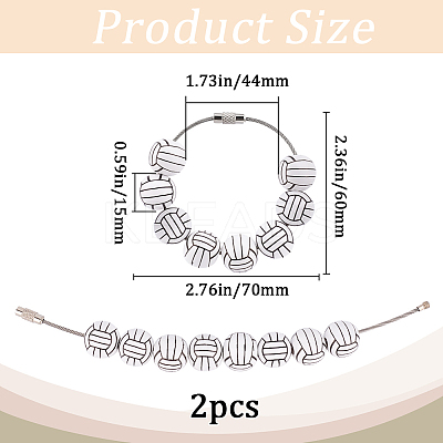 16mm Round Sport Ball Wooden Beaded Embellishments FIND-WH20003-42C-1