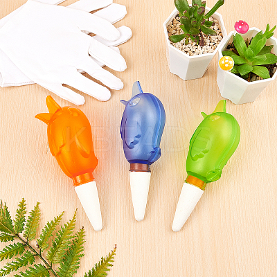 Bird Shape Adjustable Self Watering Spikes AJEW-GF0001-60-1