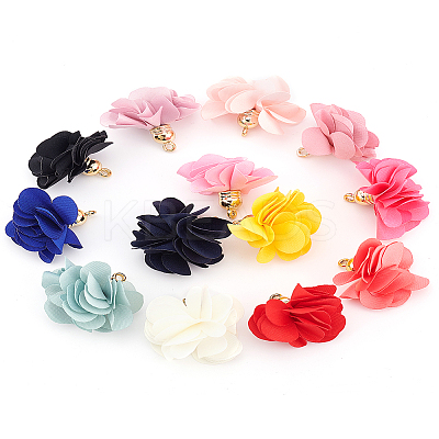 26Pcs 13 Colors Cloth Pendants FIND-LP0002-04-1