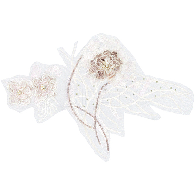 Flower Lace Embroidery Sewing Fiber Appliques DIY-WH20011-90C-1