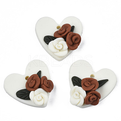 Handmade Polymer Clay Pendants CLAY-N010-057-1