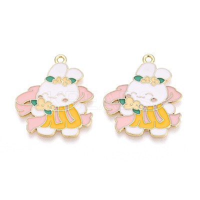 Alloy Enamel Pendants ENAM-T022-62E-1