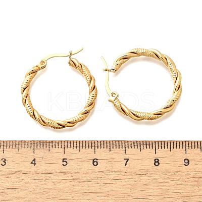201 Stainless Steel Hoop Earrings EJEW-Q026-09G-1