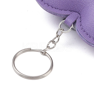 PU Leather Keychain AJEW-L032-01A-1