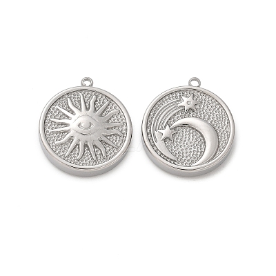 304 Stainless Steel Pendants STAS-L022-498P-1