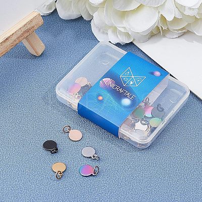 PVD Vacuum Plating 304 Stainless Steel Charms EJEW-UN0001-40B-1