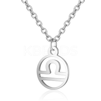 Non-Tarnish 201 Stainless Steel Pendants Necklaces NJEW-S063-TN505-7-1