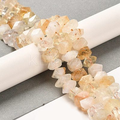 Heated Natural Citrine Beads Strands G-N327-05-22-1
