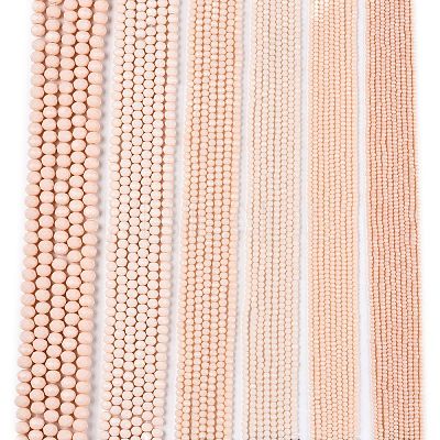 Opaque Solid Color Imitation Jade Glass Beads Strands LS-EGLA-A044-P8mm-D05-1