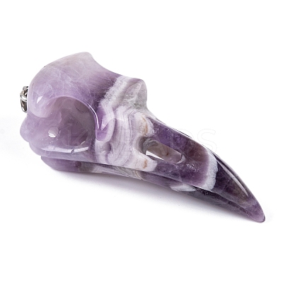 Natural Amethyst Big Pendants G-Q172-12B-1