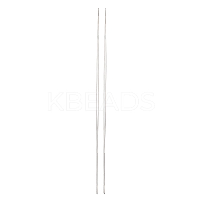 Iron Big Eye Beading Needles TOOL-R095-02-1