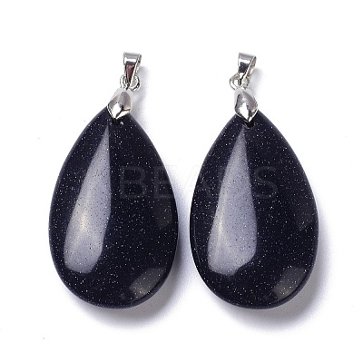 Synthetic Blue Goldstone Pendants G-D084-01P-A04-1
