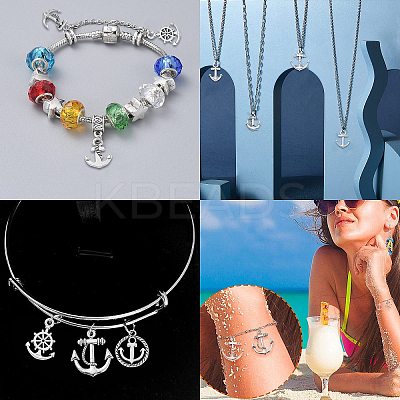100Pcs 10 Styles Tibetan Style Alloy Charms TIBEP-CJ0001-54-1