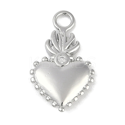 Brass Micro Pave Cubic Zirconia Pendants KK-I719-42P-1