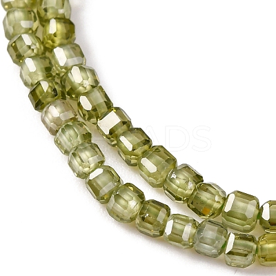 Cubic Zirconia Bead Strands ZIRC-P109-01A-07-1