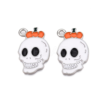 Halloween Theme Alloy Enamel Pendants ENAM-T020-08B-1