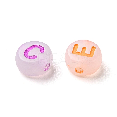 Transparent Luminous Acrylic Beads OACR-I006-04A-1