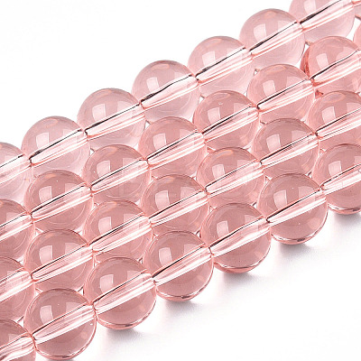 Transparent Glass Beads Strands X-GLAA-T032-T10mm-10-1