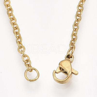 201 Stainless Steel Puppy Pendant Necklaces NJEW-T009-JN041-2-40-1