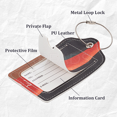 PU Name Card Sleeve AJEW-WH0038-56P-02-1