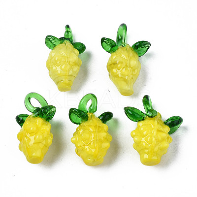 Handmade Bumpy Lampwork Pendants LS-X-LAMP-S194-024-1
