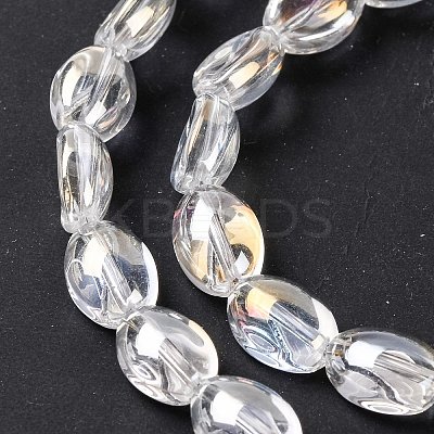 Electroplate Glass Beads Strands EGLA-B005-01A-AB01-1