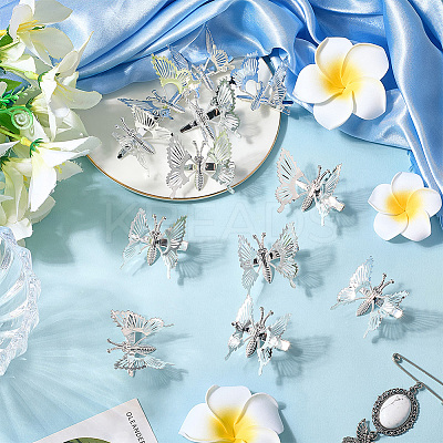 12Pcs Alloy Alligator Hair Clips for Women OHAR-SP0001-06S-1