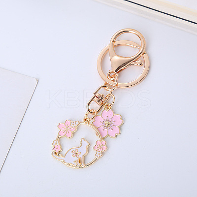 Alloy Enamel Pendants Keychain LS-KEYC-PW0002-102A-1