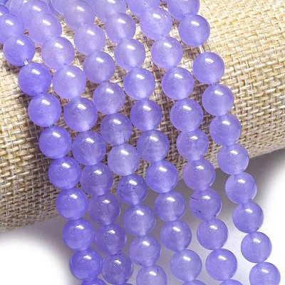 Natural Malaysia Jade Beads Strands G-L645-C01-8mm-06-1