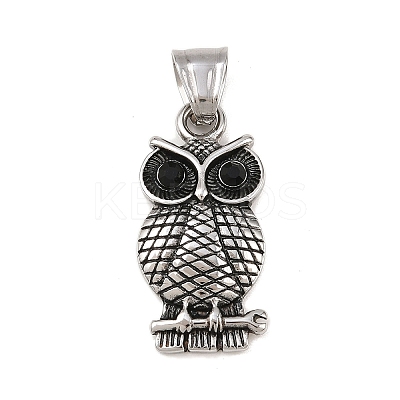 304 Stainless Steel Rhinestone Pendants STAS-K316-06B-AS-1
