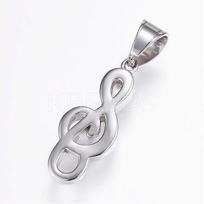 Tarnish Resistant 304 Stainless Steel Pendants STAS-G117-24P-1
