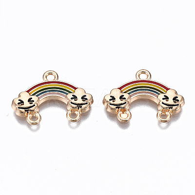 Alloy Enamel Chandelier Component Links ENAM-S127-006-RS-1