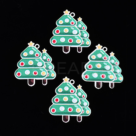 Spray Painted Brass Pendants LS-KK-Q281-003-1