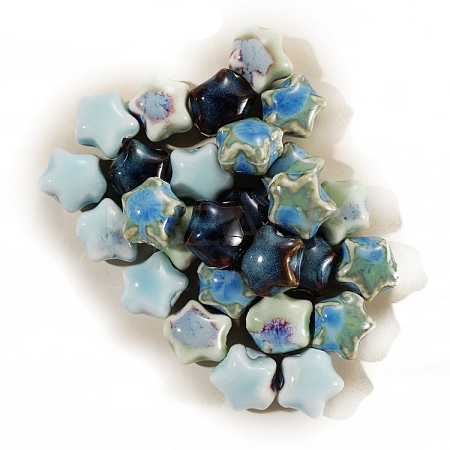 Glazed Porcelain Beads PW-WG45897-01-1