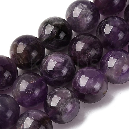 Natural Amethyst Beads Strands G-E481-03-12mm-1