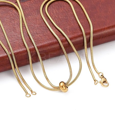 Ion Plating(IP) Adjustable 304 Stainless Steel Slider Necklaces LS-NJEW-L156-004G-1